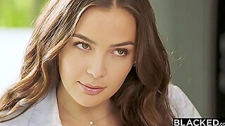 Blacked Steamy Dark Haired Lady Blair Cant Resist Her Coworkers