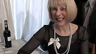 Hazelnut Sits Down And Guzzles A Glass Of Wine