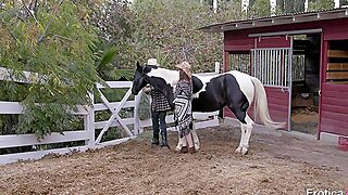 Farm Woman Fucked By Horny Cowboy And Loaded With Sperm