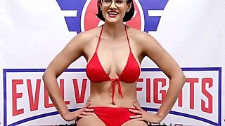 Penny Barber Mixed Sex Wrestling Face Sitting On Loser