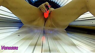 German Milf In Solarium