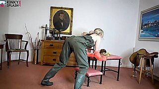 Rubber Boots Maid Cleans And Cums