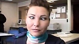 Real Stewardess In The Cockpit Homemade