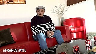 La France A Poil - Horny Old Grandpa Celebrates With Fo