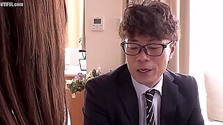 Japanese Wife Is Repeatedly By Her Husbands Boss - Aki Sasaki