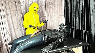 Amateur Cdin Latex Dildoing