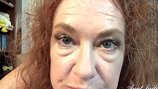 Auntjudys - Your Horny Mature Step-Aunt Ms. Ginger Catches You Masturbating (Pov)