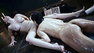 Lesbian Lovers Drilled And Creampied By Alien Tentacles