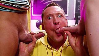 Teenager She-Creature Izzy Wilde And Red-Hot Ladyboy Khloe Kay Deep Throated Xxl Jizz-Shotgun And Lu