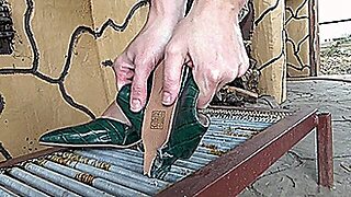 Shoes In A Metal Trap