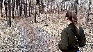 I Met A Nymphomaniac In A Forest Park, Dragged Me Into The Bushes And Brought Me To Orgasm!