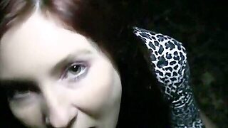 Brunette Teen 18+ Kattie Gives Blowjob For Cash Outdoors