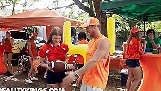 Reality Kings - College Beauties Sky Wonderland & Katerina Deville Are Massive Football Fans & Cock 